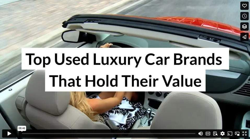 Top Used Luxury Car Brands That Hold Their Value