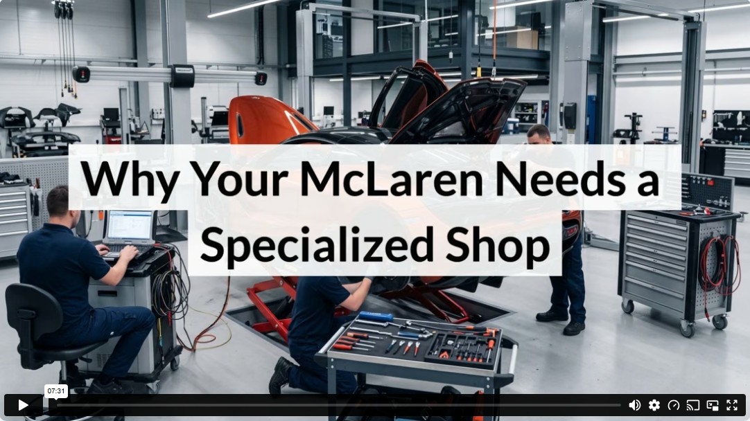 Why Your McLaren Needs a Specialized Shop
